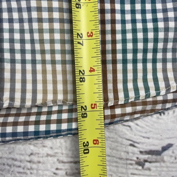 Alan‎ Flusser Men’s L/S Casual Shirt Large color Multi Color Checks Button Down - Picture 6 of 10